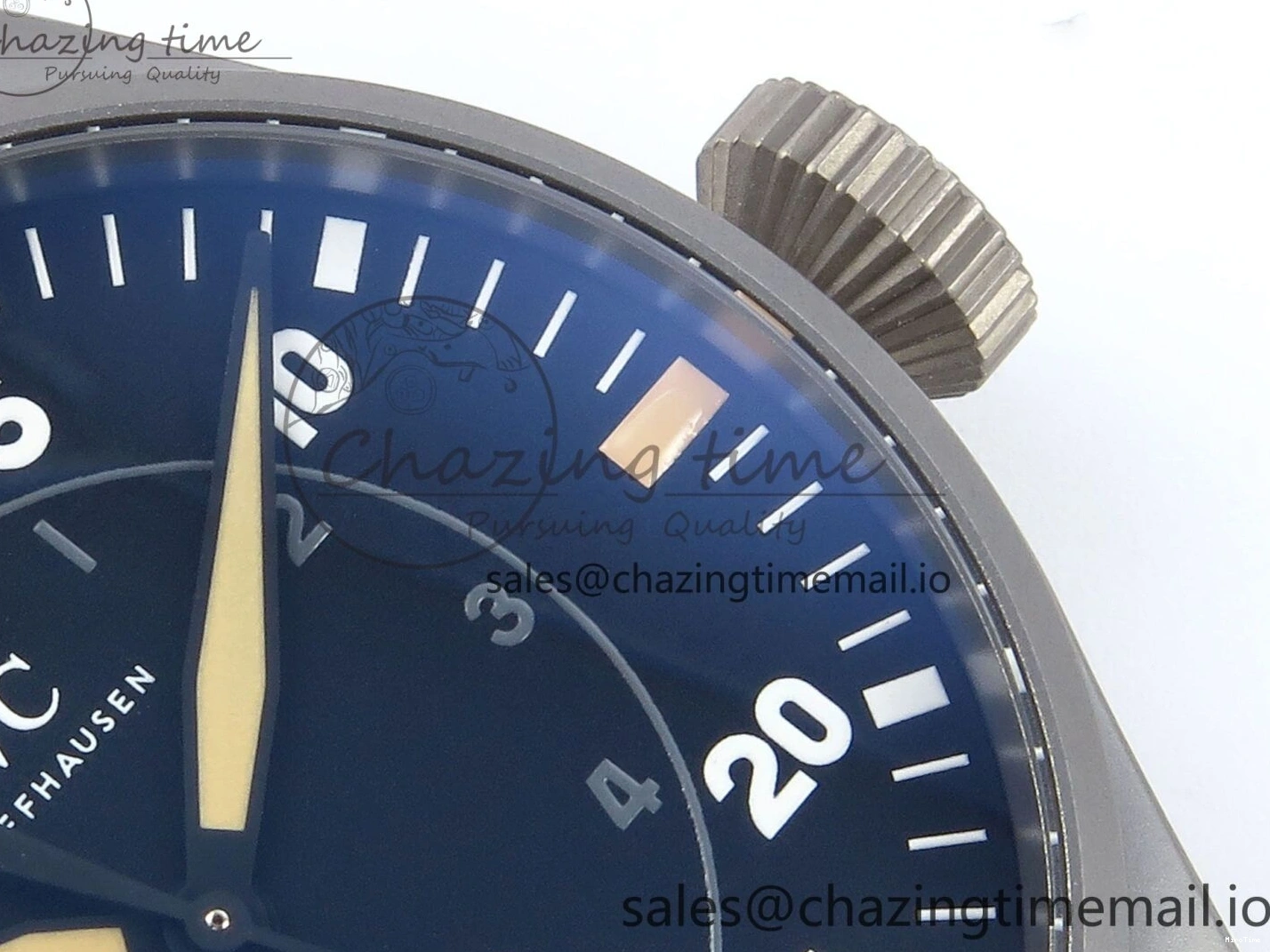 MIROTIME 0417 Big Pilot IW329701 M+F 1:1 Best Edition Black Dial on Brown Leather Strap MY RelaxedFit 7005